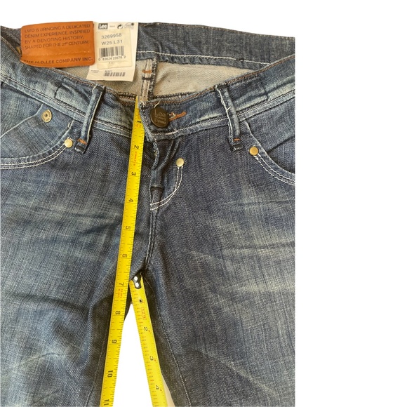 RARE Vintage Lee Works Denim Blue Jeans Women's Men's Size W25xL31 - Picture 5 of 12